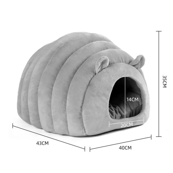 Cama y Casa de Felpa para Gatos – Refugio Suave y Acogedor - Imagen 2