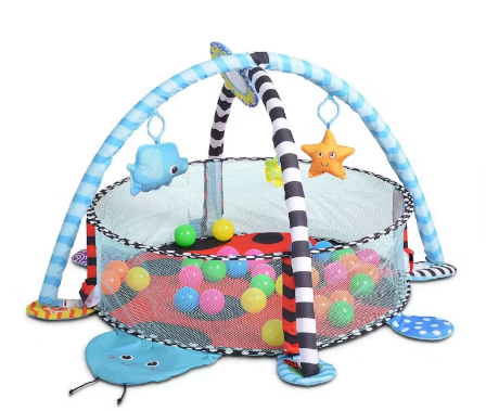 Gimnasio 3 en 1 para Bebés – Corral, Centro de Juegos y Alfombra de Actividades - Imagen 3